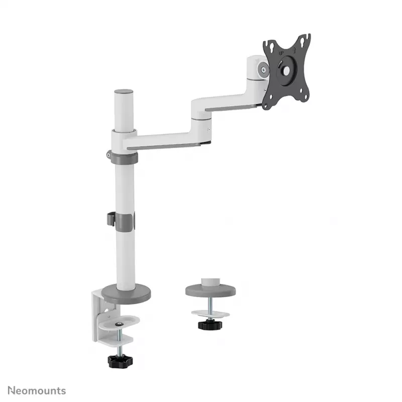 Neomounts DS60-425WH1 Monitora roka 17-27 collas - vietu taupoša, Clamp/Grommet, 8 kg, 43,2 cm (17 collas), 68,6 cm (27 collas), 100 x 100 mm, Balta