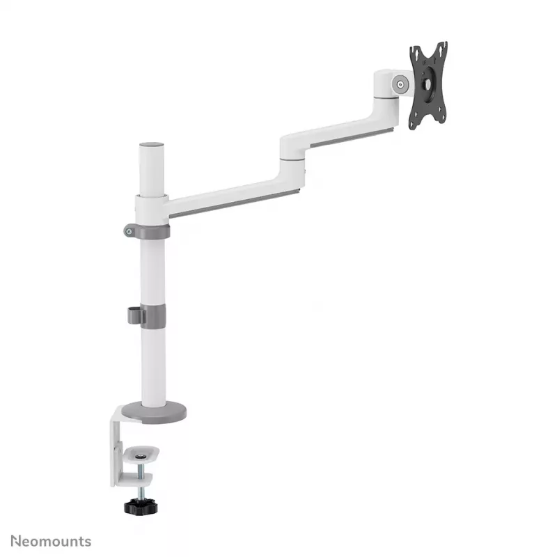 Neomounts DS60-425WH1 Monitora roka 17-27 collas - vietu taupoša, Clamp/Grommet, 8 kg, 43,2 cm (17 collas), 68,6 cm (27 collas), 100 x 100 mm, Balta