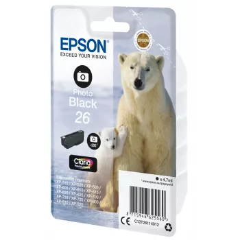 Epson Polar bear Singlepack Photo Melns 26 Claria Premium Ink