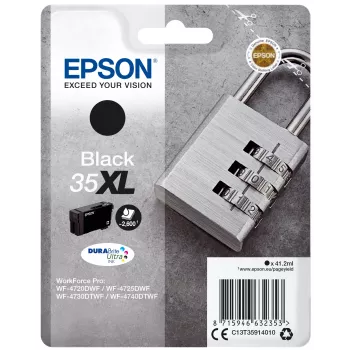Kasetne Epson Padlock Singlepack Melna 35XL DURABrite Ultra Ink