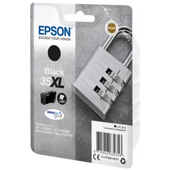 Kasetne Epson Padlock Singlepack Melna 35XL DURABrite Ultra Ink