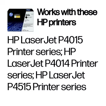 HP 64A melns oriģinālais LaserJet tonera kasetne, 10000 lappuses, melns, 1 gab.