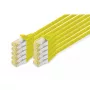DIGITUS komutācijas kabelis - CAT6a - S/FTP - Snagless - 1m - dzeltens - 10 gab.