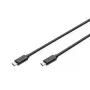 DIGITUS ASSMANN USB Type-C savienojuma kabelis, tips C uz C, vīr./vīr., 1 m, Ātrgaitas, Melns