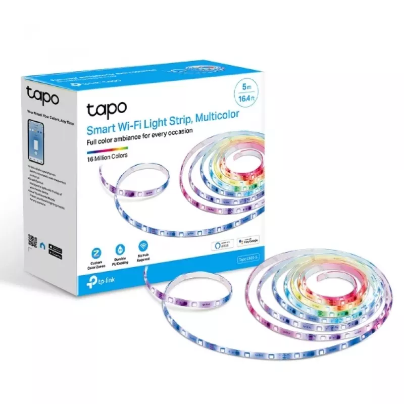 TP-Link Tapo Smart Wi-Fi Light Strip, Multicolor, Universal strip…