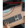 KeySonic KSK-8023BTRF (DE) tastatūra Universāla Bluetooth QWERTZ Antracīta, Melna