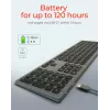 KeySonic KSK-8023BTRF (DE) tastatūra Universāla Bluetooth QWERTZ Antracīta, Melna