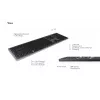 KeySonic KSK-8023BTRF (DE) tastatūra Universāla Bluetooth QWERTZ Antracīta, Melna