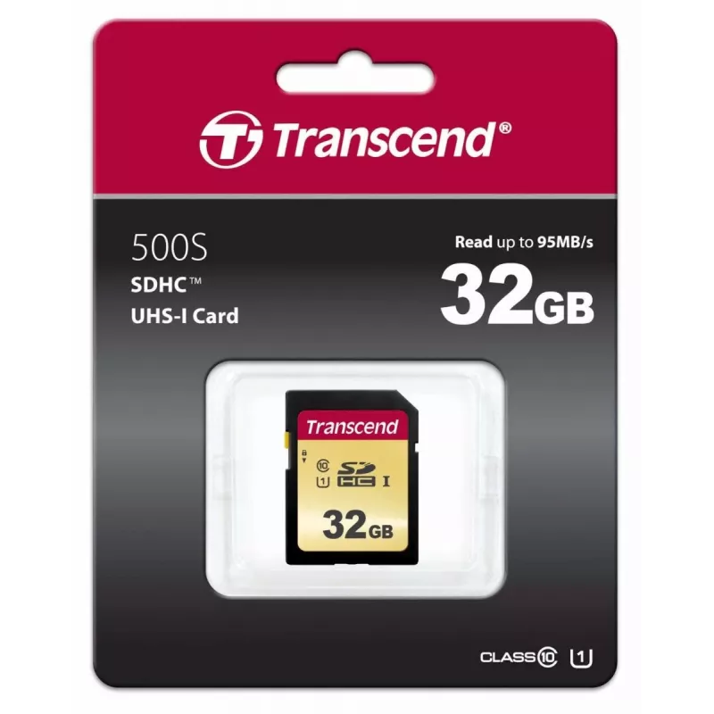 TRANSCEND SDHC karte 500s 32GB UHS-I U1 MLC