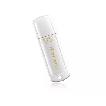 TRANSCEND Jetflash 730 - 64GB USB zibatmiņa - USB 3.0 - Balta