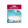 TRANSCEND Jetflash 730 - 64GB USB zibatmiņa - USB 3.0 - Balta
