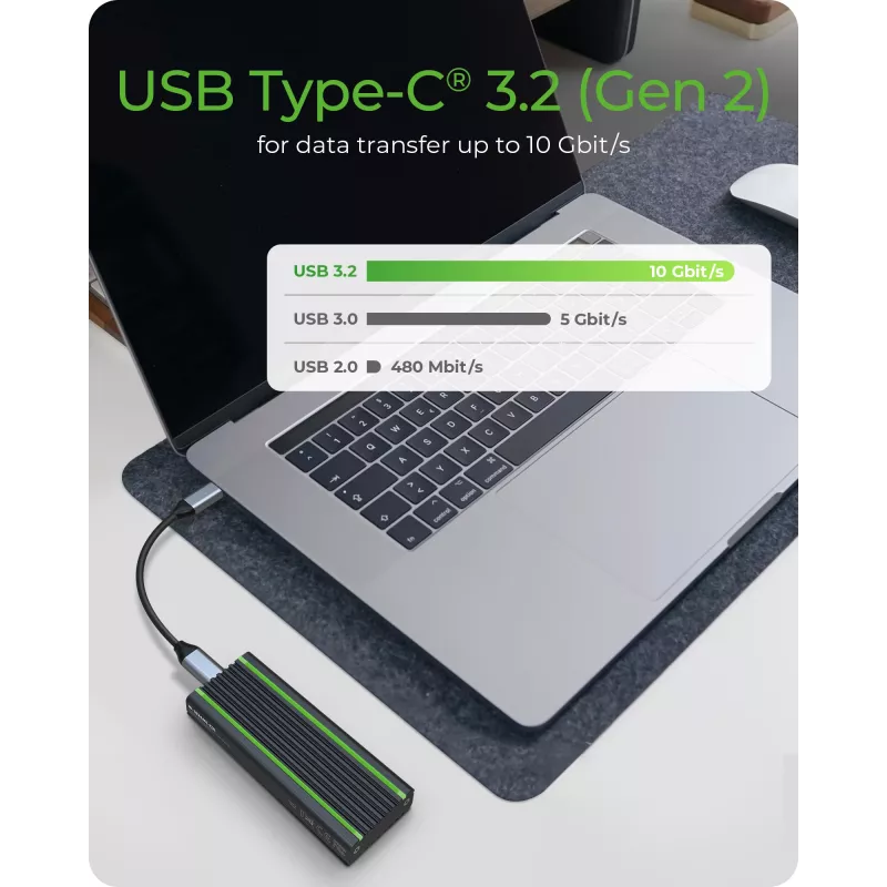 ICY BOX IB-1824ML-C31 SSD korpuss Melns M.2