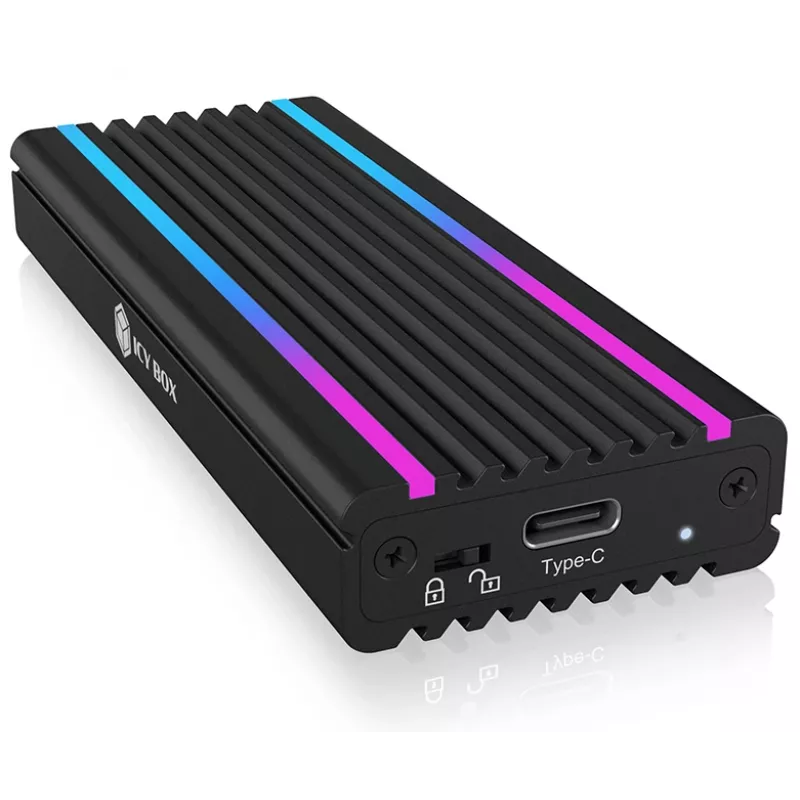 ICY BOX IB-1824ML-C31 SSD korpuss Melns M.2