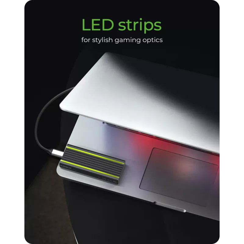 ICY BOX IB-1824ML-C31 SSD korpuss Melns M.2