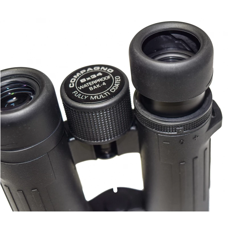 Braun Compagno 8 x 34 WP binoklis BAK-4 Jumta melns