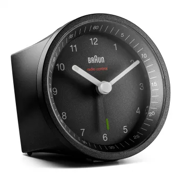 Braun BC07 kvarca modinātājpulkstenis melns