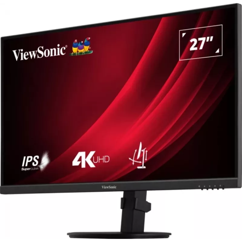 ViewSonic VG Series VG2708-4K datora monitors 68,6 cm (27 colli) 3840 x 2160 pikseļi 4K Ultra HD LED Melns