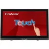Viewsonic TD1630-3 datora monitors 39,6 cm (15,6 collu) 1366 x 768 pikseļi HD LCD skārienekrāns Multi-user Melns