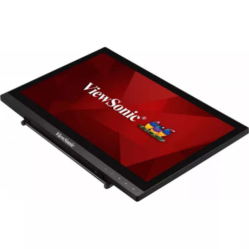 Viewsonic TD1630-3 datora monitors 39,6 cm (15,6 collu) 1366 x 768 pikseļi HD LCD skārienekrāns Multi-user Melns