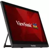 Viewsonic TD1630-3 datora monitors 39,6 cm (15,6 collu) 1366 x 768 pikseļi HD LCD skārienekrāns Multi-user Melns