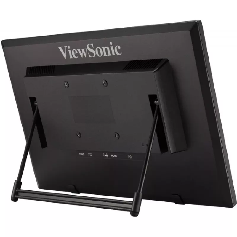Viewsonic TD1630-3 datora monitors 39,6 cm (15,6 collu) 1366 x 768 pikseļi HD LCD skārienekrāns Multi-user Melns