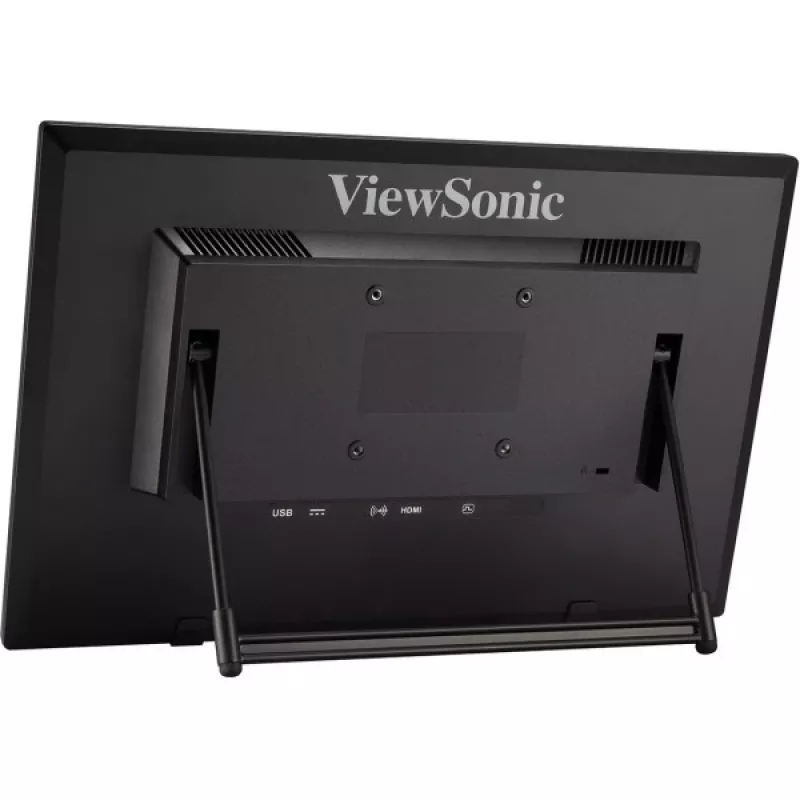 Viewsonic TD1630-3 datora monitors 39,6 cm (15,6 collu) 1366 x 768 pikseļi HD LCD skārienekrāns Multi-user Melns