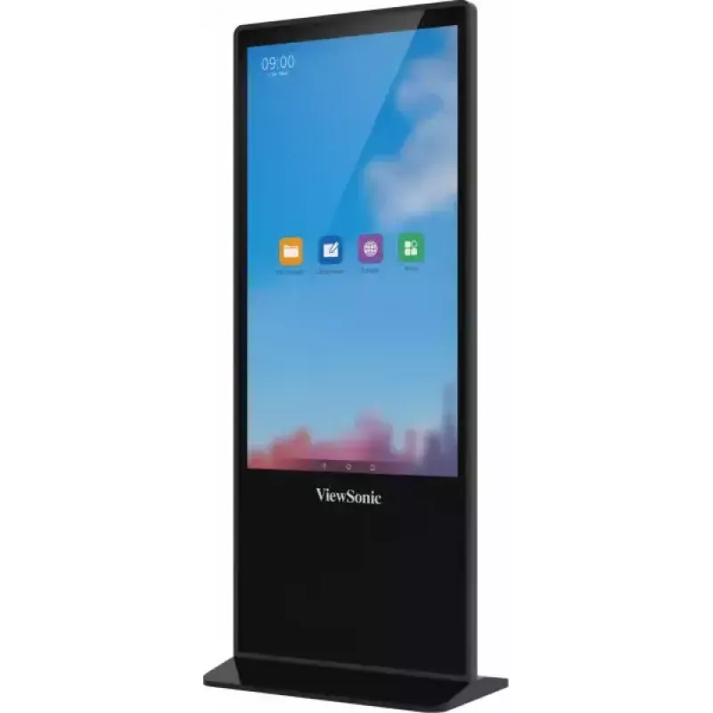 Viewsonic EP5542T Signage Display Totem dizains 139,7 cm (55 collas) LED 450 cd/m² 4K Ultra HD Melns Skārienekrāns Android 8.0