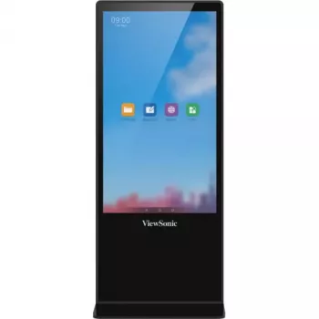 Viewsonic EP5542T Signage Display Totem dizains 139,7 cm (55 collas) LED 450 cd/m² 4K Ultra HD Melns Skārienekrāns Android 8.0