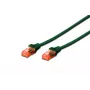 DIGITUS komutācijas kabelis - CAT6 - U/UTP - Snagless - Cu - 0,25 m - zaļš