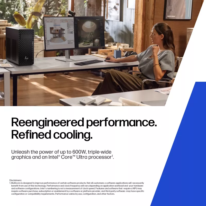 HP Z2 Tower G1i Intel Core Ultra 9 285K 64 GB DDR5-SDRAM 2 TB SSD NVIDIA RTX 2000 Ada Windows 11 Pro darbstacija AI darbstacija, AI PC melna