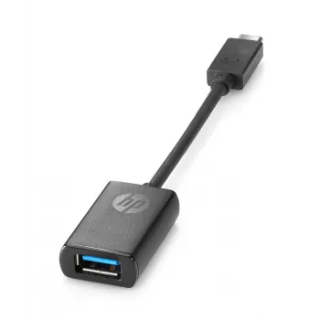 HP USB-C uz USB 3.0 adapteris, 0,1409 m, USB-C, USB 3.0, USB 3.2 Gen 1 (3.1 Gen 1), Melns