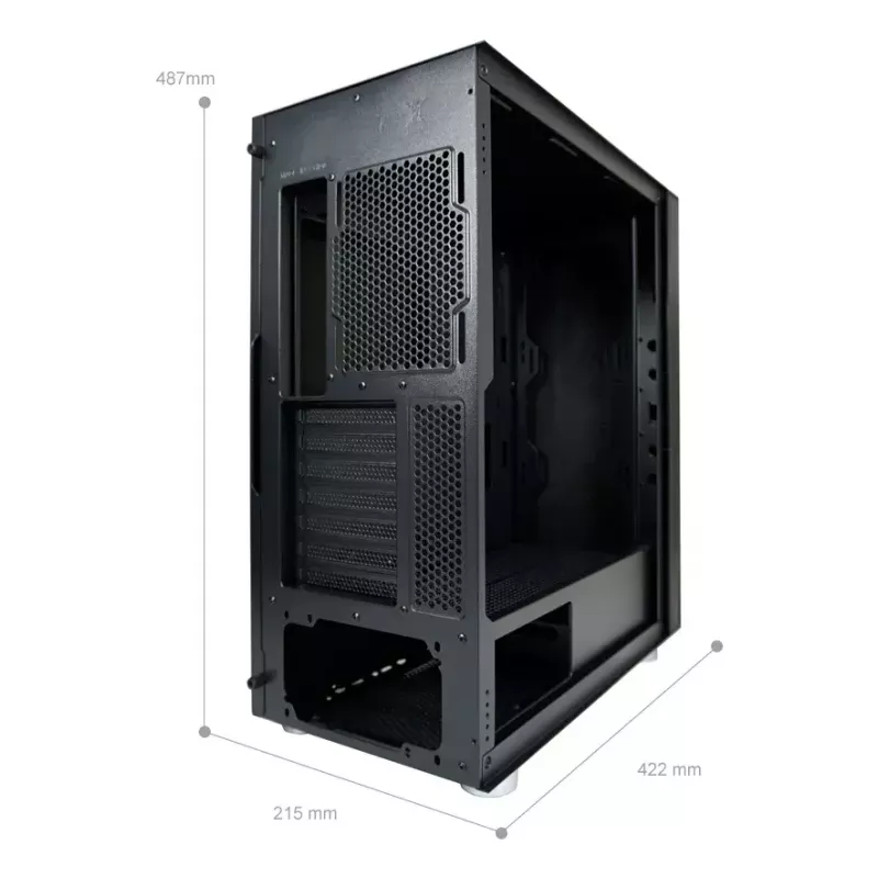 PC korpuss LC-Power LC-8000B-ON Midi Tornis Melns