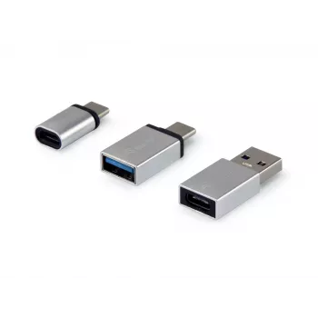 Equip USB-C OTG adapteris, 3 gab. iep., USB C, USB C, USB A, USB A, Micro-USB, USB C, Sudraba