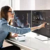 ALOGIC galda monitors - Clarity Max Touch - 32 collu skārienekrāns - 3840x2160 (4K UHD) ar USB-C barošanas padevi un tīmekļa kameru