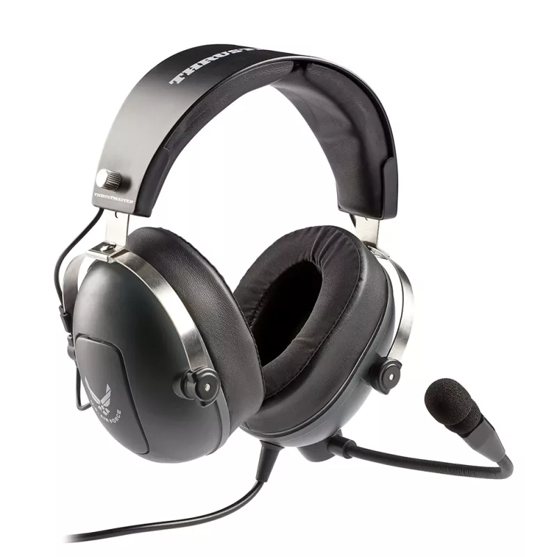 Thrustmaster T.Flight U.S. Air Force austiņas ar vadu galvas lente Aviācija/Gaisa satiksmes vadība Melns, Pelēks