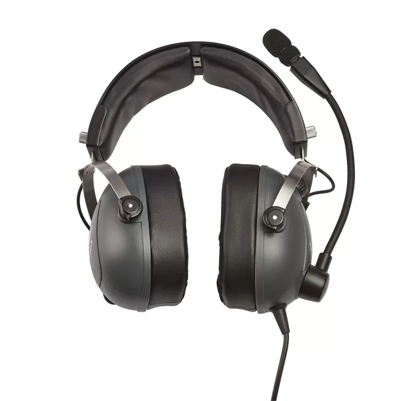 Thrustmaster T.Flight U.S. Air Force austiņas ar vadu galvas lente Aviācija/Gaisa satiksmes vadība Melns, Pelēks