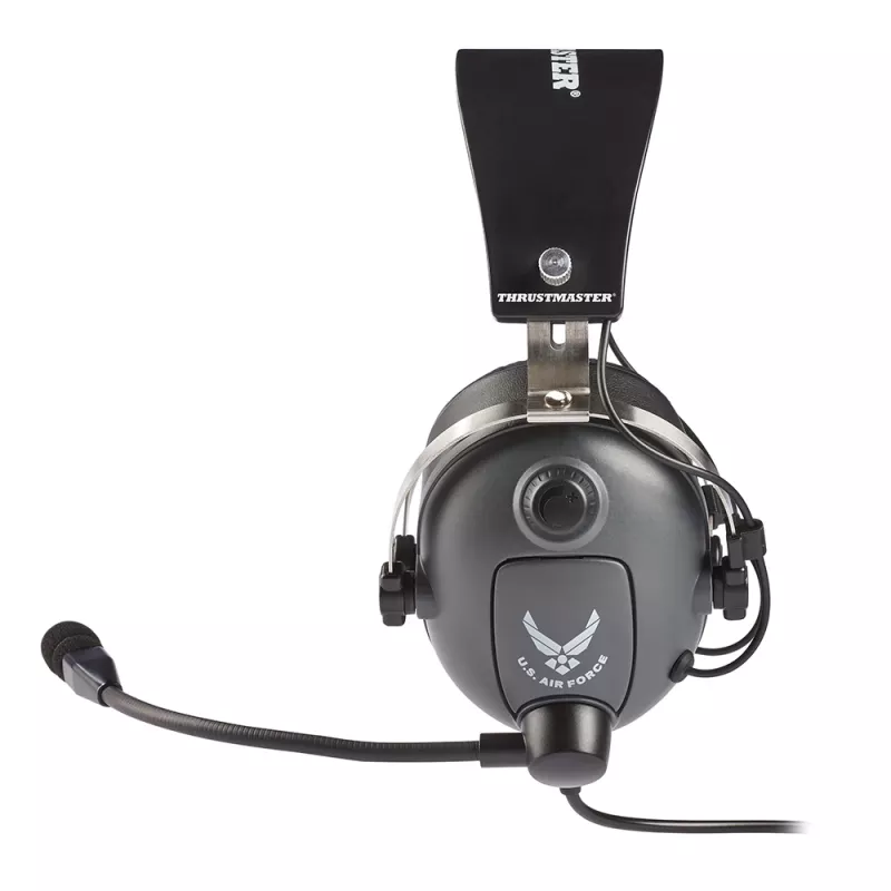 Thrustmaster T.Flight U.S. Air Force austiņas ar vadu galvas lente Aviācija/Gaisa satiksmes vadība Melns, Pelēks