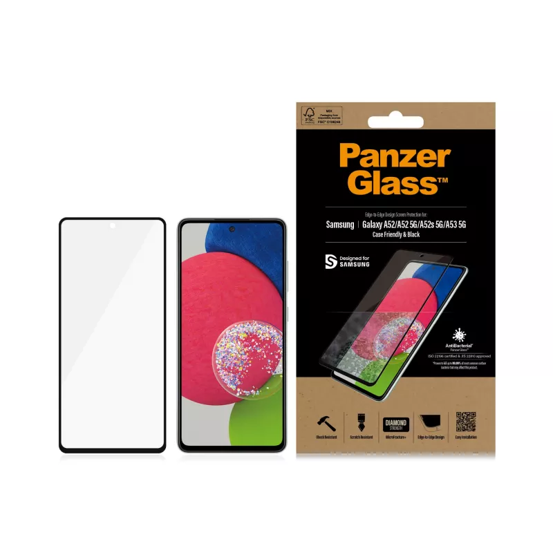 PanzerGlass ® Ekrāna aizsargs Samsung Galaxy A52 | A52 5G | A52s 5G | A53 5G
