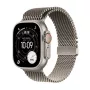APPLE Watch Ultra 3 (2025) 5g 49mm dabīga titāna korpuss ar dabīga titāna Milanese cilpu M