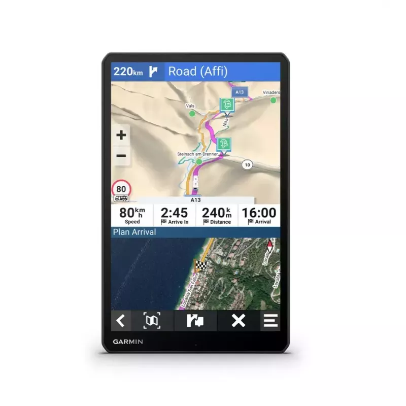 Navigators Garmin Camper 1095 Melns