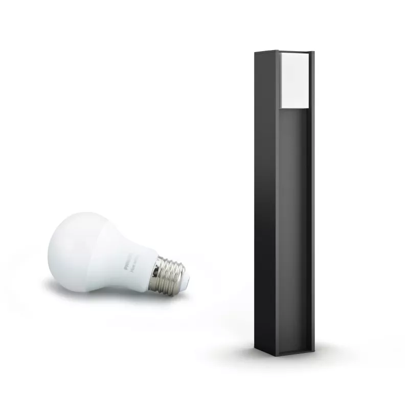 Philips Hue balta Turaco āra stabs 1647493P0, viedais statīva/staba apgaismojums, Bluetooth/Zigbee, antracīta krāsa, LED, alumīnijs, E27