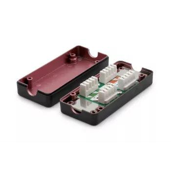 DIGITUS sadales kārba CAT 7, 600 MHz LSA strIPS AWG 22-26, pilnībā ekranēts kompakts dizains, 26x35x80 mm