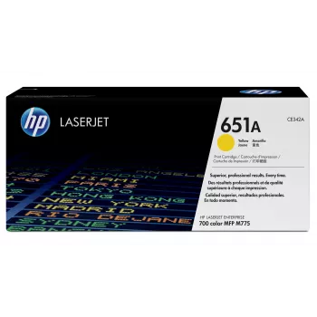 HP 651A dzeltenais oriģinālais LaserJet tonera kārtridžs, 16000 lpp., dzeltens, 1 gab.
