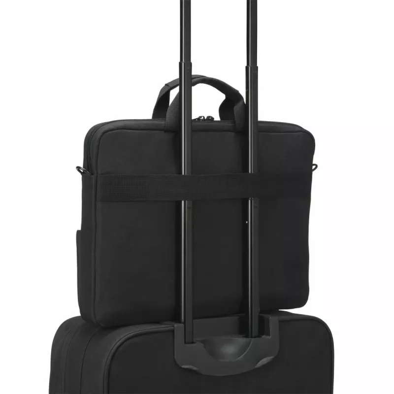 DICOTA Eco plāns Case Plus Base - 13-15.6 inch piezīmjdatora somiņa - melna / 300d pārstrādāts PET poliesters