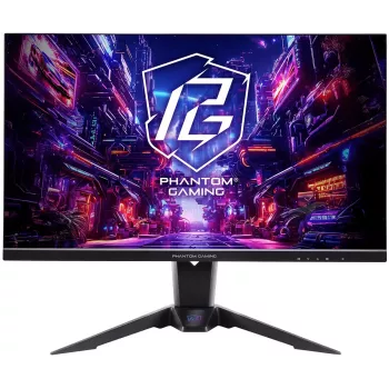 ASROCK Gaming Monitor - Pg27qft2a - 27in - 2560 X 1440 Qhd - Flat 180hz - Melns