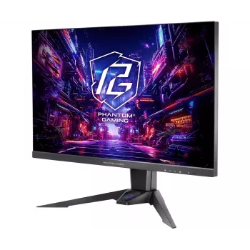 ASROCK Gaming Monitor - Pg27qft2a - 27in - 2560 X 1440 Qhd - Flat 180hz - Melns