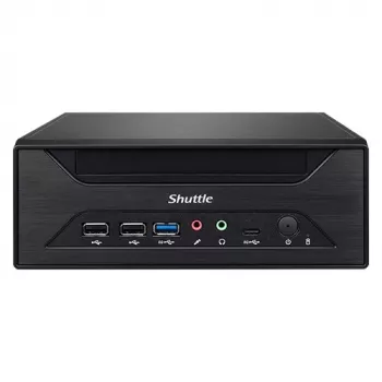 Shuttle XPC slim Barebone XH610 - S1700, Intel H610, 1xDP, 1xHDMI, 1x VGA, 2x COM (RS232), 2x LAN (2.5G un 1G), 1x slim5.25 collas, 2x 3.5 collas, 2x M.2, 24/7 pastāvīga darbība
