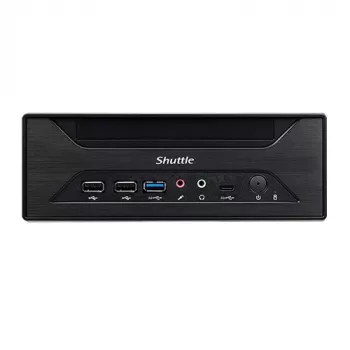 Shuttle XPC slim Barebone XH610 - S1700, Intel H610, 1xDP, 1xHDMI, 1x VGA, 2x COM (RS232), 2x LAN (2.5G un 1G), 1x slim5.25 collas, 2x 3.5 collas, 2x M.2, 24/7 pastāvīga darbība