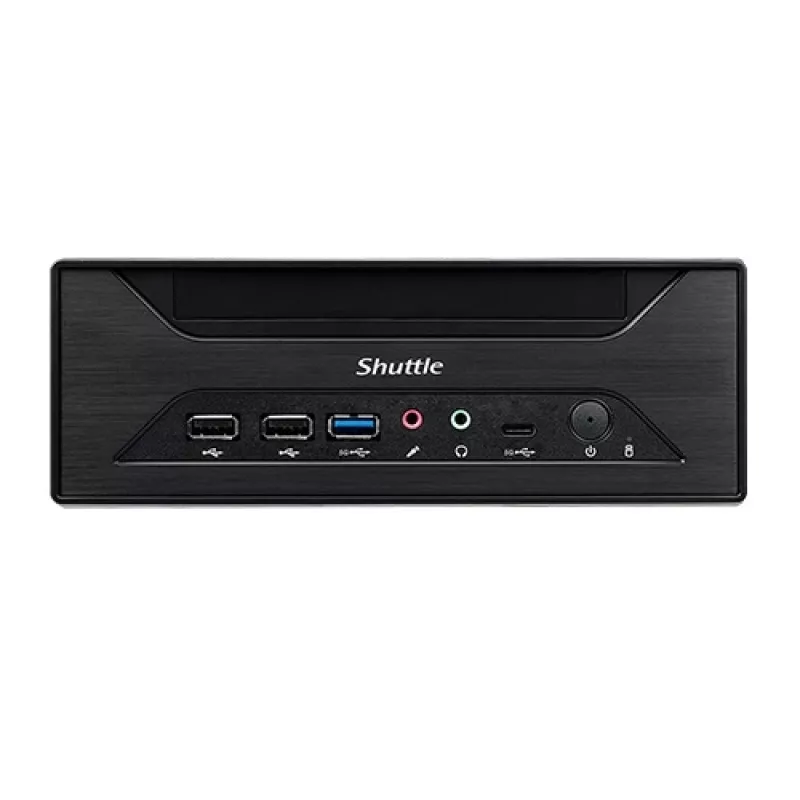 Shuttle XPC slim Barebone XH610 - S1700, Intel H610, 1xDP, 1xHDMI, 1x VGA, 2x COM (RS232), 2x LAN (2.5G un 1G), 1x slim5.25 collas, 2x 3.5 collas, 2x M.2, 24/7 pastāvīga darbība