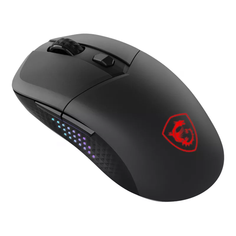 MSI VERSA 300 ELITE WIRELESS pele Gaming Labā roka RF bezvadu + Bluetooth + USB Type-C optiskā 26000 DPI